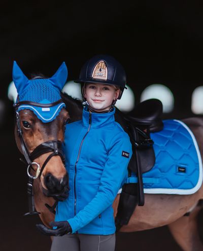 Parisian Blue Fleece Jacket Equestrian Stockholm