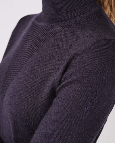 Navy Tara fine knit sweater