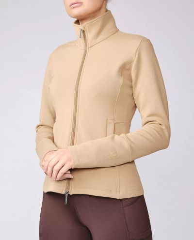 Camel Zip Sweater Fleur PS of Sweden
