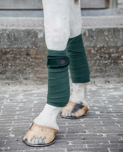 Polar Fleecebandages Velvet Pearls Pine Green
