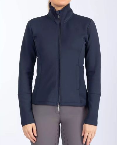 Navy Zip Sweater Fleur