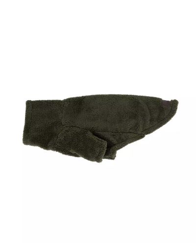 Teddy Fleece Dog Sweater Pine Green (M)