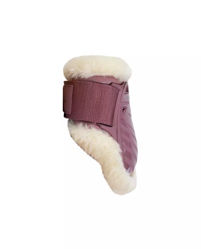 Vegan Sheepskin Young Horse Fet Lock Boots Old Rose