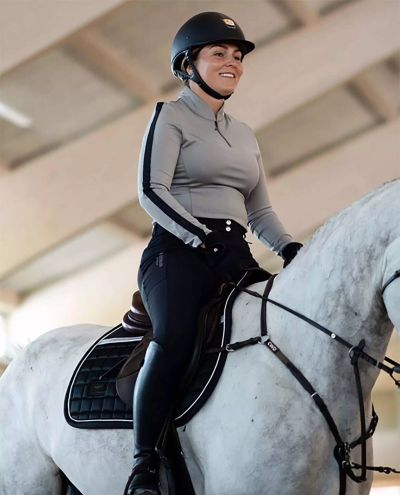Sportive Luminous Black Jump Saddle Pad (Full)