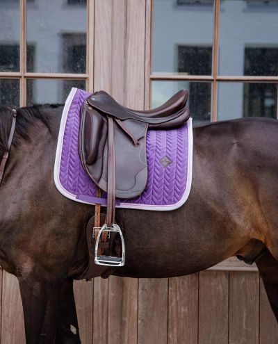 Dressage Velvet Contrast Royal Purple Full