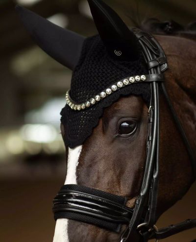 Padded Ear Bonnet Clean Black (Full)