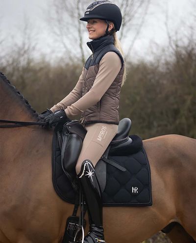 Dressage Saddle Pad (Black) Mrs. Ros