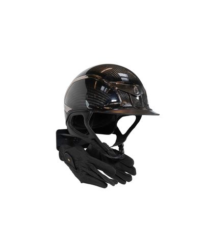 Steel Helmet Holder with hook (Black)