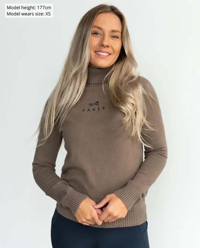 Jackie Turtleneck Sweater Beige