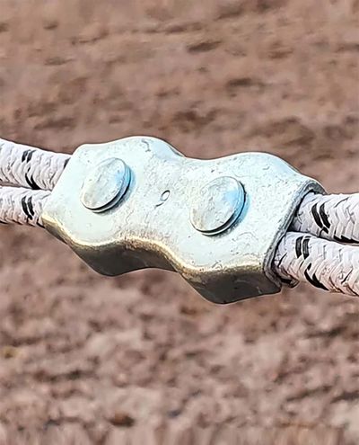 Olli Rope connector 5-8mm for fence rope, electro galvanized, 10pcs