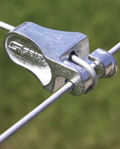 Gripple T-Clip (3,25mm-4,20mm) connector for steel wire and mesh