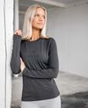 Ida Long Sleeve T-Shirt Dark Grey