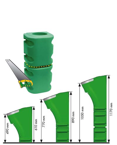 Insulated foot for heated water cup Normandy