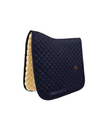 Skin Friendly Sheepskin Diamond Navy school scarf 
