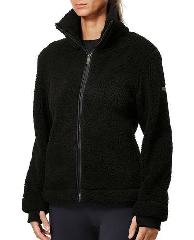 Teddy Fleece Jacket, Black