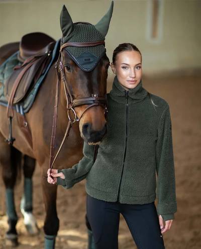 Teddy Fleece Jacket, Avenue Green
