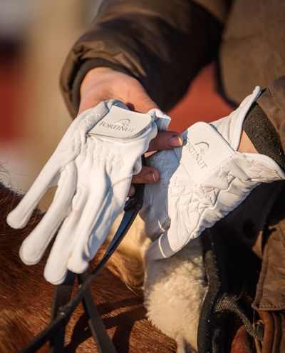 FortiNut Gloves Leather White